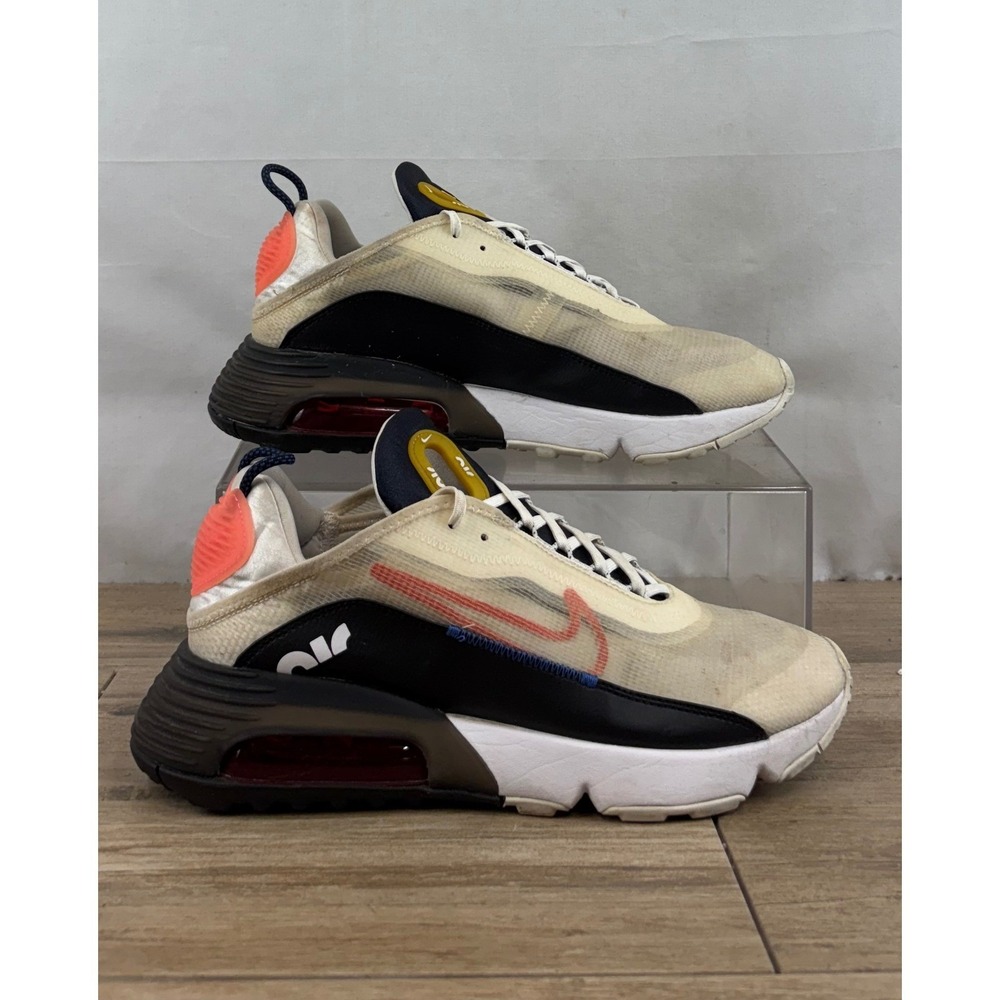 Nike Air Max 2090 Women's Size 12 DC4464 001 Beige Black Coral Running Shoes